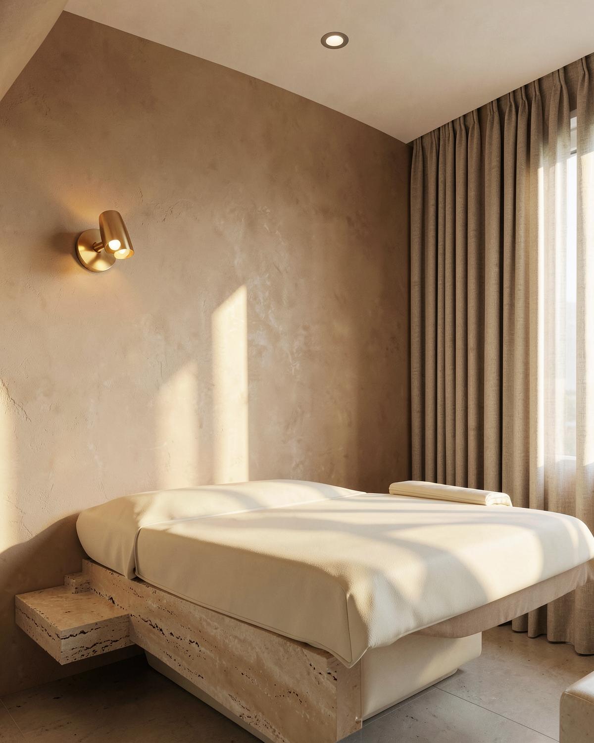 Warm, private treatment room at SKYE Aesthetics